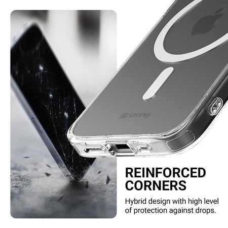 Crong Clear MAG Cover - Etui iPhone 16e MagSafe (przezroczysty)