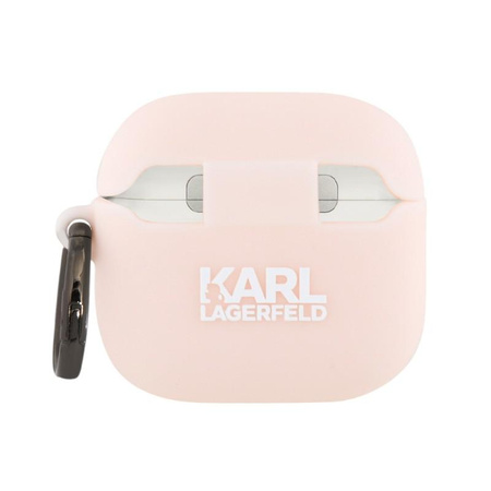 Karl Lagerfeld Silicone Choupette Head 3D - Etui AirPods 4 (różowy)