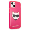 Karl Lagerfeld Choupette Head - Etui iPhone 13 (fluo różowy)