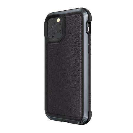 X-Doria Defense Lux - Etui aluminiowe iPhone 11 Pro (Drop test 3m) (Black Leather)