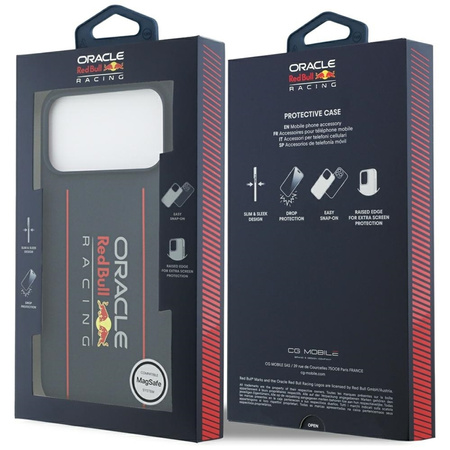 Red Bull Silicone Oversize Vertical Logo MagSafe - Etui iPhone 17 Pro Max (granatowy)