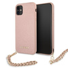 Guess Saffiano Chain - Etui iPhone 11 (różowy)