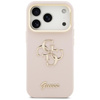 Guess Grained Big 4G & Stand Camera - Etui iPhone 17 Pro (różowy)