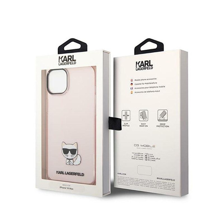 Karl Lagerfeld Choupette Body - Etui iPhone 14 (różowy)