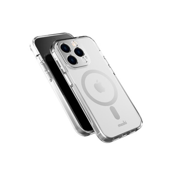 Moshi iGlaze MagSafe - Etui iPhone 14 Pro (Luna Silver)
