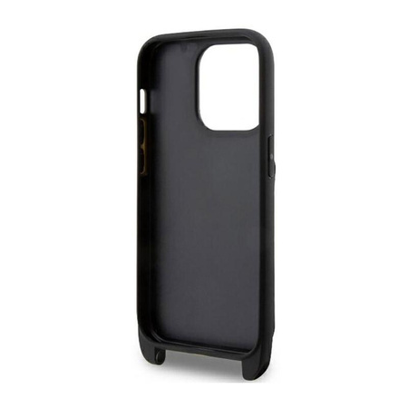 Karl Lagerfeld Crossbody NFT Saffiano Monogram Choupette - Etui iPhone 14 Pro (Czarny)