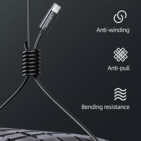 USAMS EP-46 - Słuchawki stereo jack 3,5 mm (czerwony)