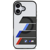 BMW M IML Metal Buttons Tricolor Lines MagSafe - Etui iPhone 17 (antracyt)