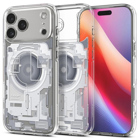 Spigen Ultra Hybrid Mag MagSafe - Etui do iPhone 17 Pro (Zero One White)