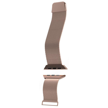 Puro Milanese Magnetic Band - Pasek ze stali nierdzewnej do Apple Watch 38/40/41 mm (różowe złoto)