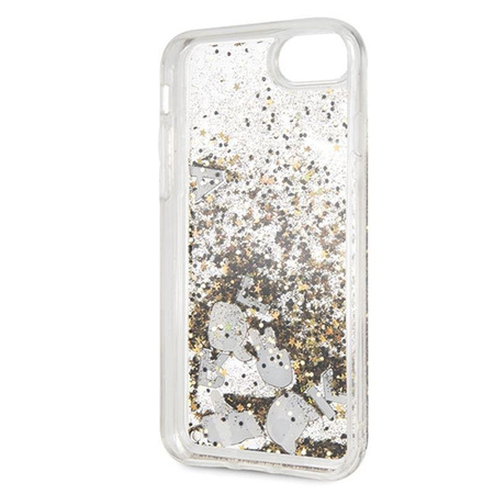 Karl Lagerfeld Glitter Liquid Floatting Charms - Etui iPhone SE 2020 / 8 / 7 (Floatting Charms)