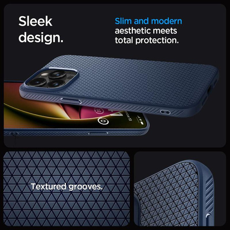 Spigen Liquid Air - Etui do iPhone 15 Pro Max (Navy Blue)