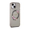 Guess IML Flowers Wreath MagSafe - Etui iPhone 15 (czarny)