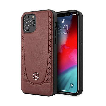Mercedes Leather Urban Line - Etui iPhone 12 / iPhone 12 Pro (czerwony)