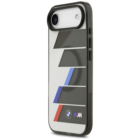 BMW M IML Metal Buttons Tricolor Lines MagSafe - Etui iPhone Air (antracyt)