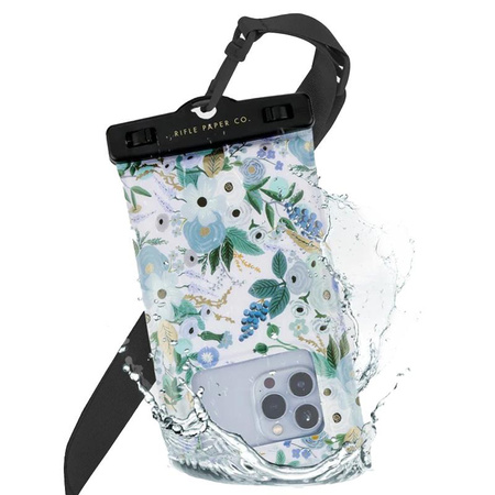 Rifle Paper Waterproof Floating Pouch - Etui wodoodporne do smartfonów do 6.7" (Garden Party Blue)