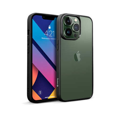 Crong Clear Cover - Etui iPhone 13 Pro Max (czarny)