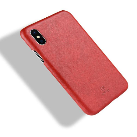 Crong Essential Cover - Etui iPhone Xs / X (czerwony)
