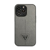 Guess Saffiano Triangle Logo Case – Etui iPhone 14 Pro (srebrny)