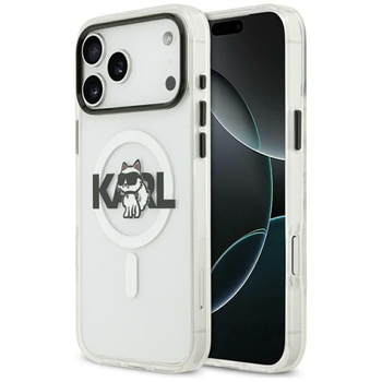 Karl Lagerfeld IML Choupette Sketch Logo MagSafe - Etui iPhone 17 (przezroczysty)