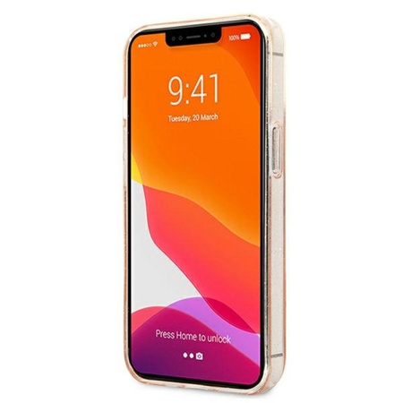 Karl Lagerfeld Glitter Karl & Choupette Head - Etui iPhone 13 Pro Max (złoty)