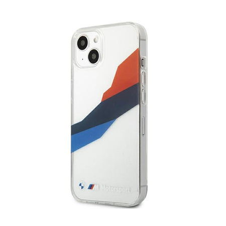 BMW Motorsport Tricolor - Etui iPhone 13 mini (przezroczysty)
