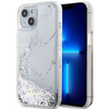 Guess Liquid Glitter Marble - Etui iPhone 14 (Biały)