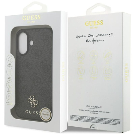 Guess 4G Small 4G and Classic MagSafe - Etui do iPhone 17 (czarny)