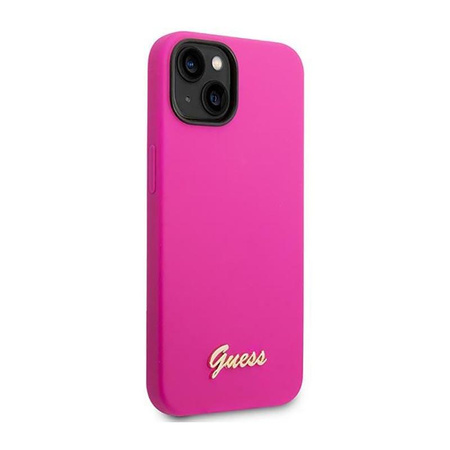 Guess Silicone Vintage - Etui iPhone 14 Plus (fuksja)