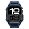 Spigen Rugged Armor Pro V2 – Pasek z obudową do Apple Watch 10 / 11 42 mm (Navy Blue)