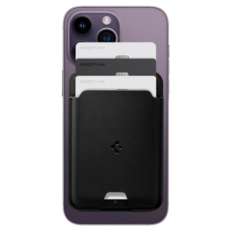 Spigen Valentinus Pro MagSafe - Portfel magnetyczny (Black)