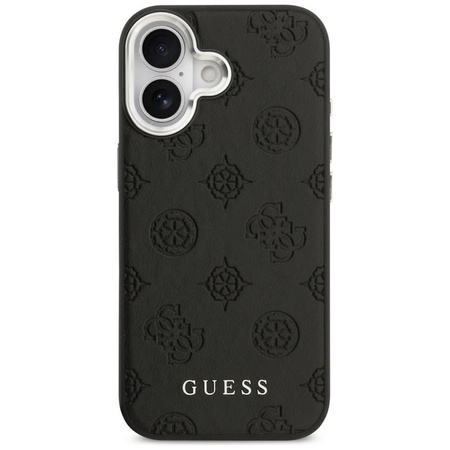 Guess Peony Hot Stamp Script MagSafe - Etui iPhone 17 (czarny)