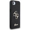 Guess Fixed Glitter Big 4G - Etui do iPhone 16e (czarny)