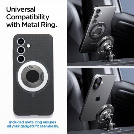 Spigen MFT13 Magnetic Dashboard & Vent Car Mount - Magnetyczny uchwyt samochodowy MagSafe (Czarny)
