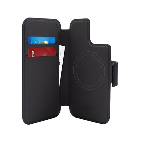 PURO Folio MagSafe Case – Etui iPhone 14 / 13 / 12 Pro / 12 (czarny)