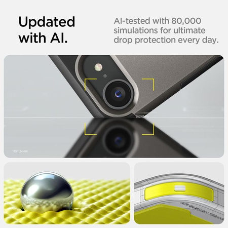 Spigen Tough Armor Mag MagSafe - Etui do iPhone 16e (Gunmetal)