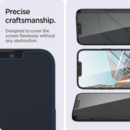 Spigen Glas.TR Slim Privacy - Szkło hartowane z filtrem prywatyzującym do iPhone 14 / iPhone 13 Pro / iPhone 13