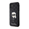 Karl Lagerfeld NFT Saffiano Monogram Ikonik - Etui iPhone 11 (Czarny)