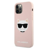 Karl Lagerfeld Choupette Head Silicone - Etui iPhone 12 / iPhone 12 Pro (różowy)