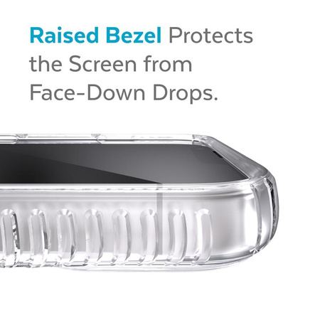 Speck Presidio Perfect-Clear with Grips + MagSafe - Etui iPhone 13 z powłoką MICROBAN (Clear)
