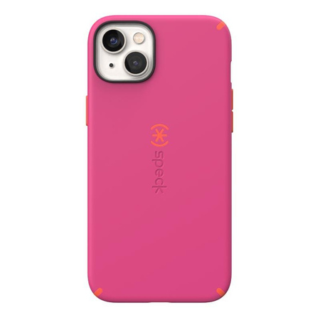 Speck CandyShell Pro + MagSafe - Etui iPhone 14 Plus z powłoką MICROBAN (Digital Pink / Energy Red)