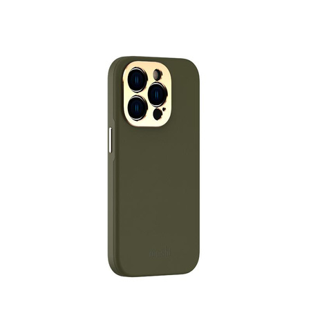 Moshi Napa Slim MagSafe - Skórzane etui iPhone 14 Pro (Juniper Green)