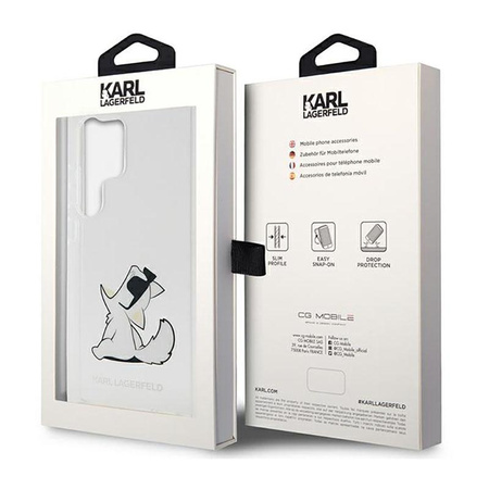 Karl Lagerfeld Choupette Fun - Etui Samsung Galaxy S23 Ultra (przezroczysty)