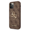 Guess 4G Big Metal Logo - Etui iPhone 12 Pro Max (brązowy)
