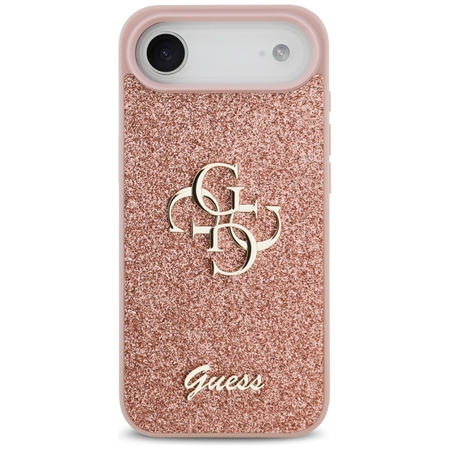 Guess Fixed Glitter Big 4G - Etui iPhone Air (różowy)
