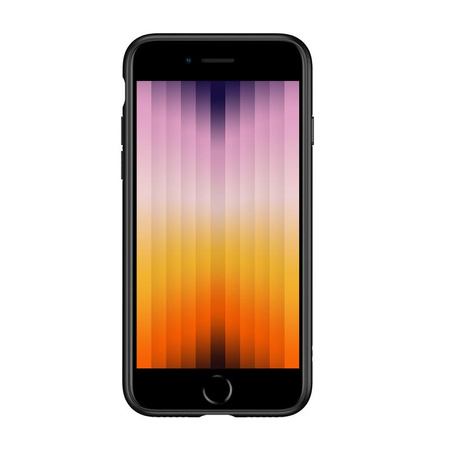 Crong Clear Cover - Etui iPhone SE (2022/2020) / 8 / 7 (czarny)