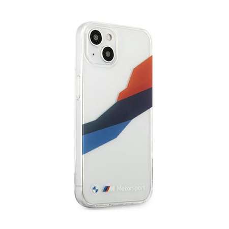 BMW Motorsport Tricolor - Etui iPhone 13 mini (przezroczysty)