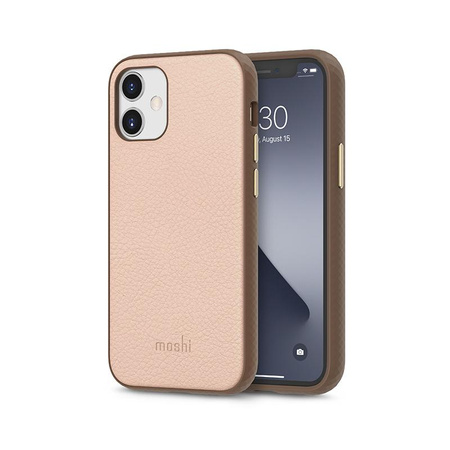 Moshi Overture - Etui 3w1 iPhone 12 Mini z kieszeniami na karty + stand up (system SnapTo) (Luna Pink)