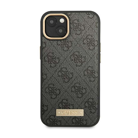 Guess 4G Logo Plate MagSafe - Etui iPhone 14 Plus (czarny)