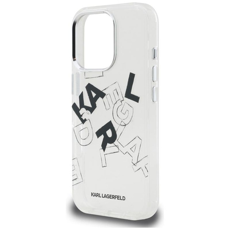 Karl Lagerfeld IML Sketched Graphic - Etui iPhone 16 Pro (przezroczysty)